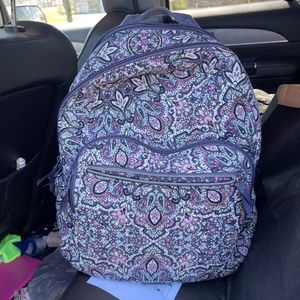 Vera bradley back pack, lanyard with Id wallet, turnlock wallet and two lanyards